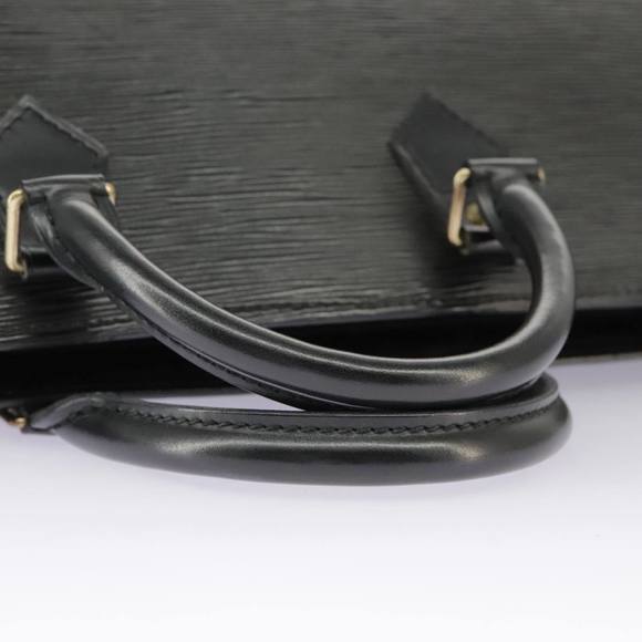 LOUIS VUITTON Epi Sac Triangle Hand Bag Black M52092 LV Auth 91033 - Picture 8 of 16